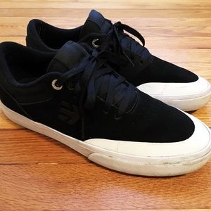 Etnies Marana Vulc Shoes, Black/Wht/Sil, Size 10